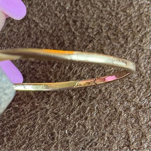 Elegant 14 Karat Gold Sapphire and Diamond Ring Size 7.5 - Picture 5 of 6